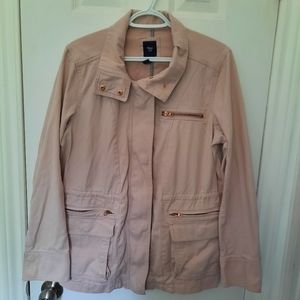GAP Utility Jacket, Light Pink/Faint Rose Colour, Size Large